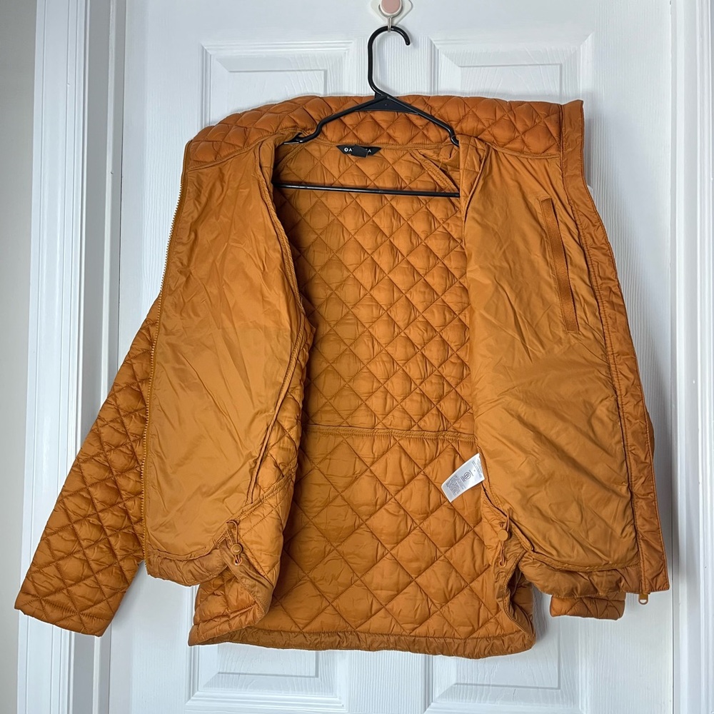 Athleta Whisper Featherless insulated nylon rust Quilted puffer Jacket size M - Picture 4 of 10